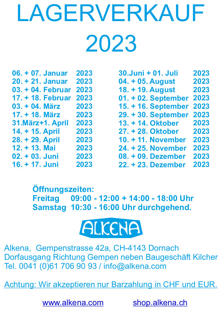 Lagerverkauf 2023